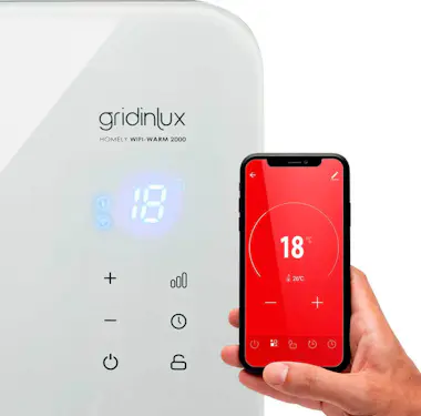 Gridinlux Radiador Eléctrico Convector Cristal 1500W Calefac Gridinlux Radiador Eléctrico Convector Cristal 1500W Calefac