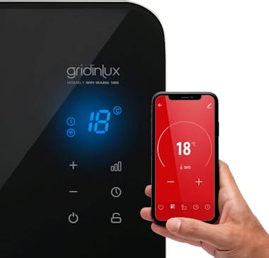 Gridinlux Radiador Eléctrico Convector Cristal 1000W Negro C Gridinlux Radiador Eléctrico Convector Cristal 1000W Negro C