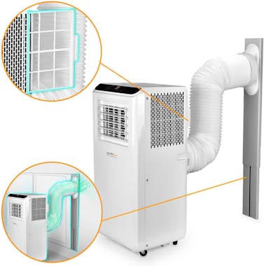 Gridinlux Aire Acondicionado Portátil 2000W APP WIFI 7000 BT Gridinlux Aire Acondicionado Portátil 2000W APP WIFI 7000 BT