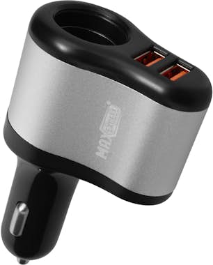Max Excell Cargador Coche 2 Puertos USB y Toma mechero Max ex Max Excell Cargador Coche 2 Puertos USB y Toma mechero Max ex