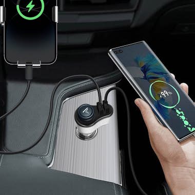 Max Excell Cargador Coche 2 Puertos USB y Toma mechero Max ex Max Excell Cargador Coche 2 Puertos USB y Toma mechero Max ex