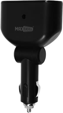 Max Excell Cargador Coche 2 Puertos USB y Doble toma mechero Max Excell Cargador Coche 2 Puertos USB y Doble toma mechero