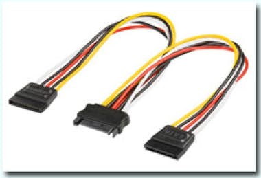 Generica CABLE ALIMENTACION INTERNO A SATA M X 2 SATA H Generica CABLE ALIMENTACION INTERNO A SATA M X 2 SATA H