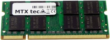 MTXtec 512MB Laptop Memory SODIMM DDR2 PC2-4200, 533MHz,