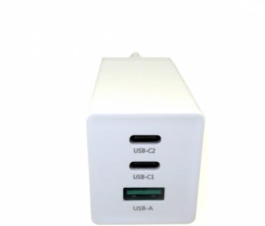 MTXtec Charger 65W USB PD GaN 2xUSB-C, 1xUSB-A white MTXtec Charger 65W USB PD GaN 2xUSB-C, 1xUSB-A white