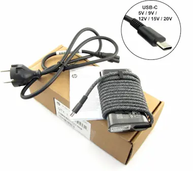 HP 65W original USB-C charger (power supply) 1HE08AA# HP 65W original USB-C charger (power supply) 1HE08AA#