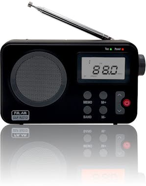 NK Radio Portátil Vintage Pequeña -AB1904-FM Negra NK Radio Portátil Vintage Pequeña -AB1904-FM Negra