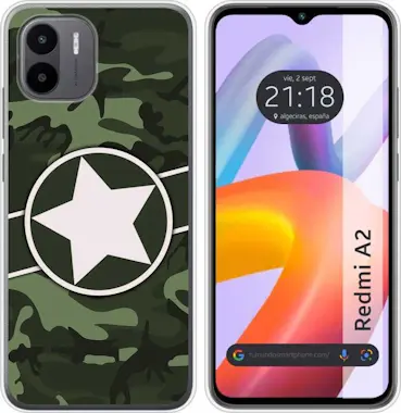 Tumundosmartphone Funda Silicona Xiaomi Redmi A2 Camuflaje 01 Tumundosmartphone Funda Silicona Xiaomi Redmi A2 Camuflaje 01
