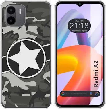 Tumundosmartphone Funda Silicona Xiaomi Redmi A2 Camuflaje 02 Tumundosmartphone Funda Silicona Xiaomi Redmi A2 Camuflaje 02