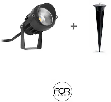 Forlight FORLIGHT Proyector Ip65 Minimal Led 6,7W 4000K Neg Forlight FORLIGHT Proyector Ip65 Minimal Led 6,7W 4000K Neg
