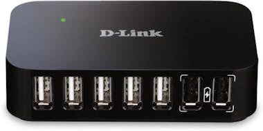 D-Link DUB-H7 USB 2.0 Type-B 480 Mbit/s Negro D-Link DUB-H7 USB 2.0 Type-B 480 Mbit/s Negro