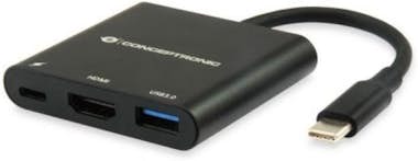 Conceptronic ADAPTADOR CONCEPTRONIC USB-C A HDMI Y USB 3.0 Conceptronic ADAPTADOR CONCEPTRONIC USB-C A HDMI Y USB 3.0