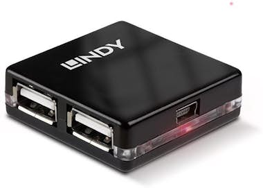 Lindy 42742 hub de interfaz 480 Mbit/s Negro Lindy 42742 hub de interfaz 480 Mbit/s Negro