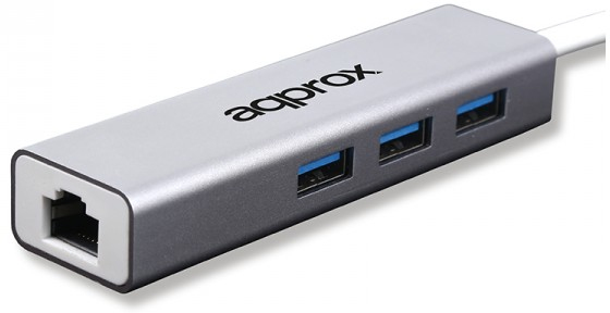approx appc07ghub base para portatil y replicador de puertos usb 32 gen 1 31 gen 1 type-a gris