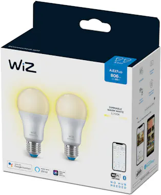 WiZ WiZ Bombilla 8 W (Equiv. 60 W) A60 E27 x2 WiZ WiZ Bombilla 8 W (Equiv. 60 W) A60 E27 x2