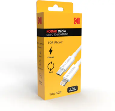 KODAK Kodak 30425989 cable USB 1 m USB C Lightning Blanc KODAK Kodak 30425989 cable USB 1 m USB C Lightning Blanc
