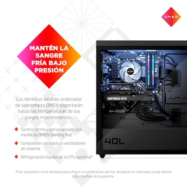 HP HP OMEN 40L GT21-0032ns 5800X Torre AMD Ryzen™ 7 1 HP HP OMEN 40L GT21-0032ns 5800X Torre AMD Ryzen™ 7 1