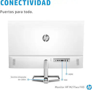 HP HP M27fwa 68,6 cm (27"") 1920 x 1080 Pixeles Full HP HP M27fwa 68,6 cm (27"") 1920 x 1080 Pixeles Full