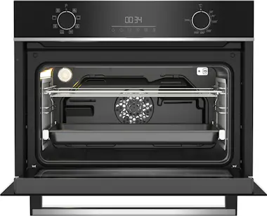 Beko Beko b300 BBCM13300XC horno 48 L A Negro, Acero in Beko Beko b300 BBCM13300XC horno 48 L A Negro, Acero in
