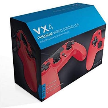 Gioteck Gioteck VX4 Rojo USB Gamepad Analógico/Digital PC, Gioteck Gioteck VX4 Rojo USB Gamepad Analógico/Digital PC,