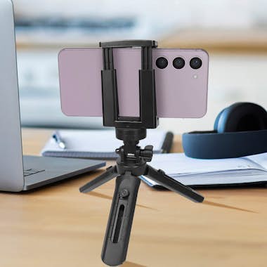 Max Excell Mini Trípode Negro para Teléfono con Fotos y Selfi Max Excell Mini Trípode Negro para Teléfono con Fotos y Selfi