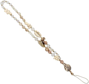 Avizar Joya de Teléfono Universal Perlas y Conchas 45cm C Avizar Joya de Teléfono Universal Perlas y Conchas 45cm C