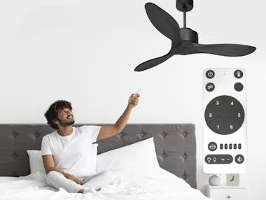 Purline Ventilador de techo Reversible Termostato Wifi Mot Purline Ventilador de techo Reversible Termostato Wifi Mot