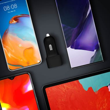 SETTY Cargador de mechero USB 2.4A Charge Rapide + Cable SETTY Cargador de mechero USB 2.4A Charge Rapide + Cable