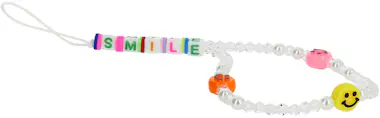 Avizar Joya para Teléfono Pulsera de Bolas Heishi, Smiley Avizar Joya para Teléfono Pulsera de Bolas Heishi, Smiley