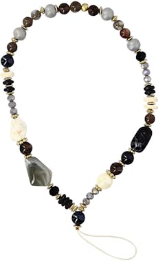 Avizar Joya para teléfono con perlas tahitianas negras de Avizar Joya para teléfono con perlas tahitianas negras de