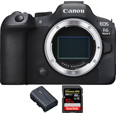 Canon EOS R6 Mark II ( R6II ) + 1 SanDisk 32GB Extreme P Canon EOS R6 Mark II ( R6II ) + 1 SanDisk 32GB Extreme P