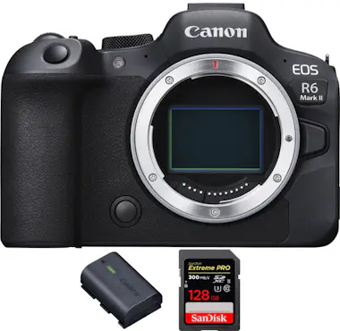 Canon EOS R6 Mark II ( R6II ) + 1 SanDisk 128GB Extreme Canon EOS R6 Mark II ( R6II ) + 1 SanDisk 128GB Extreme