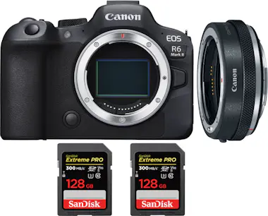 Canon EOS R6 Mark II ( R6II ) + EF-EOS R Premium + 2 San Canon EOS R6 Mark II ( R6II ) + EF-EOS R Premium + 2 San