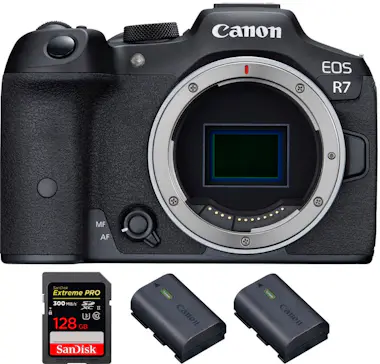 Canon EOS R7 + 1 SanDisk 128GB Extreme PRO UHS-II SDXC 3 Canon EOS R7 + 1 SanDisk 128GB Extreme PRO UHS-II SDXC 3