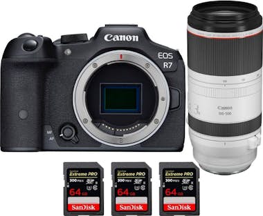 Canon EOS R7 + RF 100-500mm F4.5-7.1 L IS USM + 3 SanDis Canon EOS R7 + RF 100-500mm F4.5-7.1 L IS USM + 3 SanDis