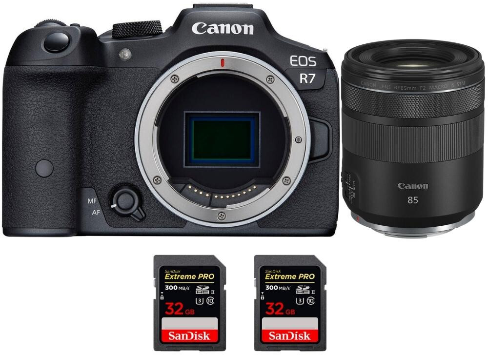 eos r7  rf 85mm f2 macro is stm  2 sandisk 32gb extreme pro uhs-ii sdxc 300 mbs  pdf mcz direct