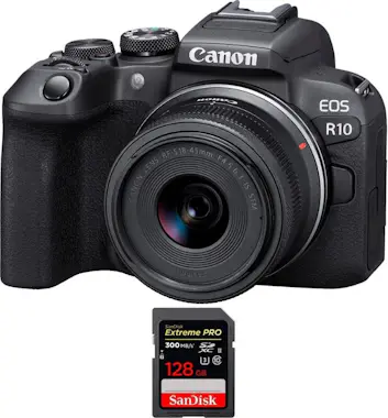 Canon EOS R10 + RF-S 18-45mm F4.5-6.3 IS STM + 1 SanDisk Canon EOS R10 + RF-S 18-45mm F4.5-6.3 IS STM + 1 SanDisk