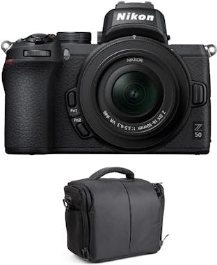 Nikon Z50 + 16-50mm f/3.5-6.3 VR + Bolsa + PDF MCZ DIREC Nikon Z50 + 16-50mm f/3.5-6.3 VR + Bolsa + PDF MCZ DIREC