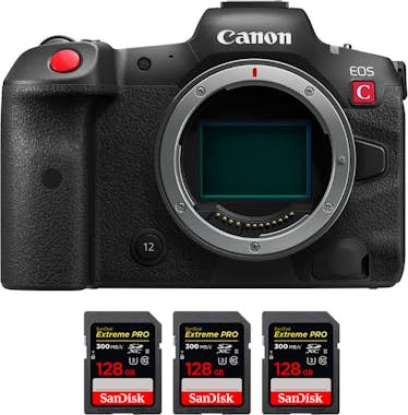 Canon EOS R5 C Cuerpo + 3 SanDisk 128GB Extreme PRO UHS- Canon EOS R5 C Cuerpo + 3 SanDisk 128GB Extreme PRO UHS-