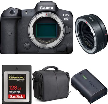 Canon EOS R5 + EF-EOS R + SanDisk 128GB Extreme PRO CFex Canon EOS R5 + EF-EOS R + SanDisk 128GB Extreme PRO CFex