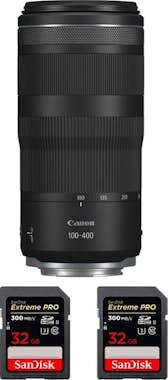 Canon RF 100-400mm f5.6-8 IS USM + 2 SanDisk 32GB Extrem Canon RF 100-400mm f5.6-8 IS USM + 2 SanDisk 32GB Extrem