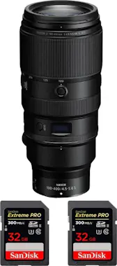 Nikon Z 100-400mm F4.5-5.6 VR S + 2 SanDisk 32GB Extreme Nikon Z 100-400mm F4.5-5.6 VR S + 2 SanDisk 32GB Extreme
