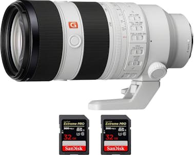 Sony FE 70-200mm F2.8 GM OSS II + 2 SanDisk 32GB Extrem Sony FE 70-200mm F2.8 GM OSS II + 2 SanDisk 32GB Extrem