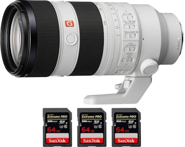 Sony FE 70-200mm F2.8 GM OSS II + 3 SanDisk 64GB Extrem Sony FE 70-200mm F2.8 GM OSS II + 3 SanDisk 64GB Extrem