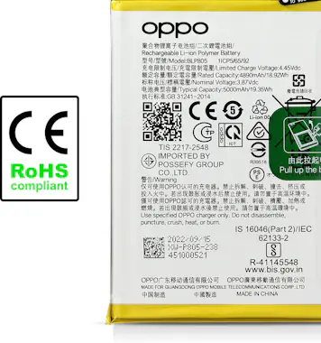 OPPO Batería Interna para Oppo A16, A16s y A54s 5000mAh OPPO Batería Interna para Oppo A16, A16s y A54s 5000mAh