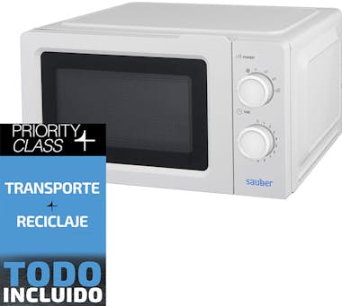 Sauber Horno microondas sin grill SAUBER SERIE 1-21W 20 l Sauber Horno microondas sin grill SAUBER SERIE 1-21W 20 l