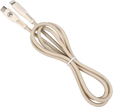 Tellur Cable de datos Green tipo C a Lightning, 2.4A, PD2 Tellur Cable de datos Green tipo C a Lightning, 2.4A, PD2