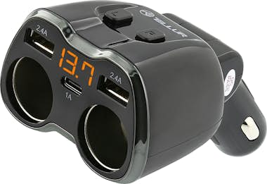 Tellur Divisor de encendedor de cigarrillos de 2 enchufes Tellur Divisor de encendedor de cigarrillos de 2 enchufes