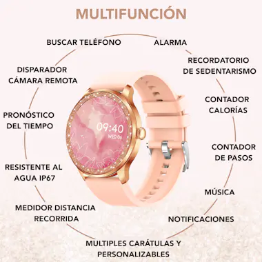 Tribe Reloj Inteligente Mujer, Smartwatch Mujer De 1,32" Tribe Reloj Inteligente Mujer, Smartwatch Mujer De 1,32"