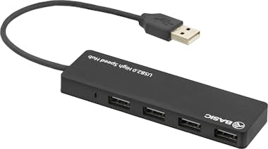 Tellur Basic USB Hub, 4 puertos, USB 2.0, negro Tellur Basic USB Hub, 4 puertos, USB 2.0, negro